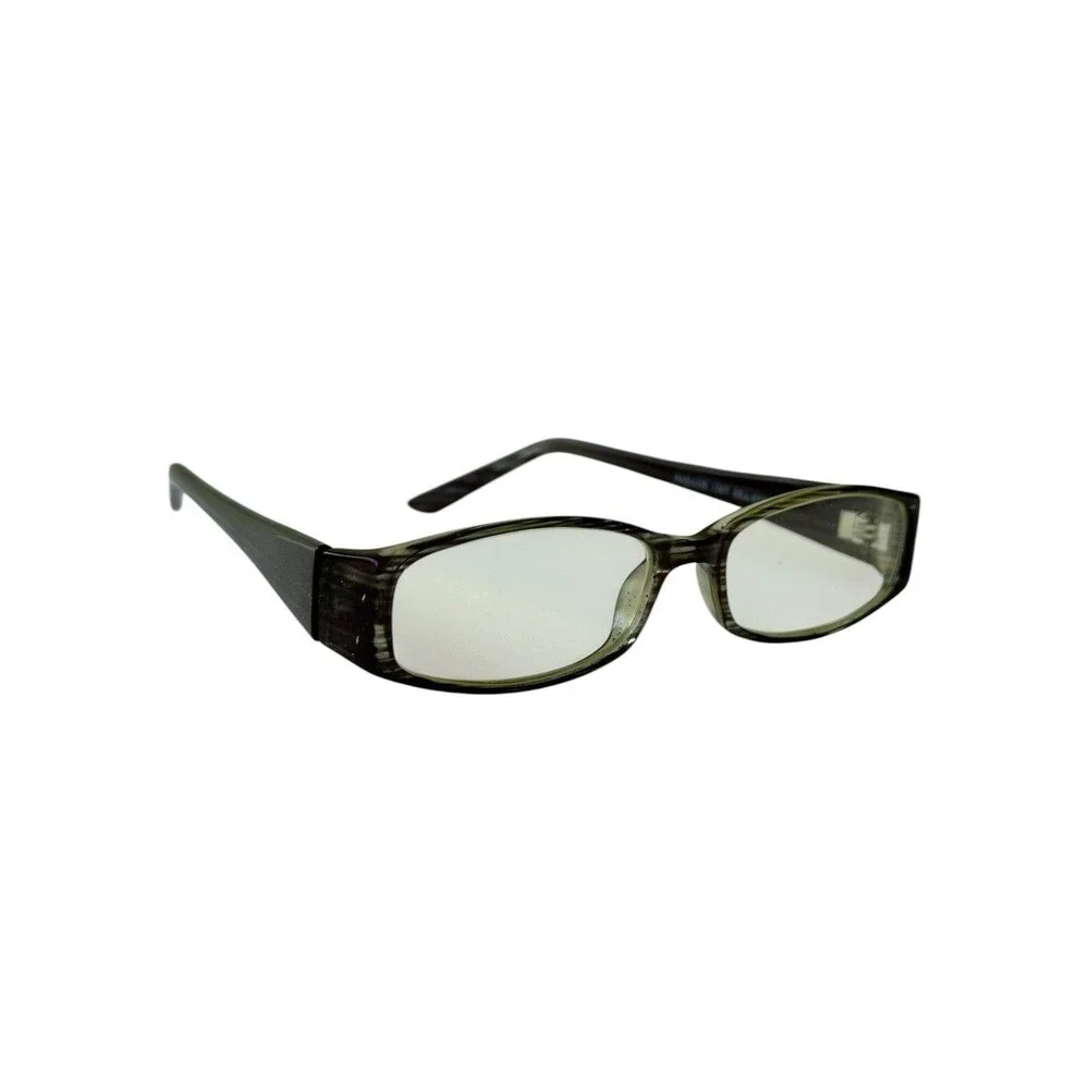 Parade 1567 Sea Stripe Eyeglasses Frames 49-16-135 Grey Black Rectangular